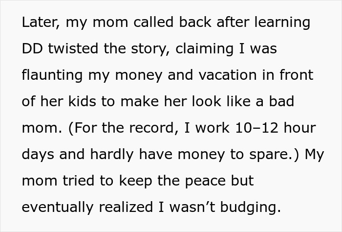 Cousin Tells Woman To Cover $4,000 Family Vacation, Labels Her Selfish When She Refuses Cousin Tells Woman To Cover $4,000 Family Vacation, Labels Her Selfish When She Refuses