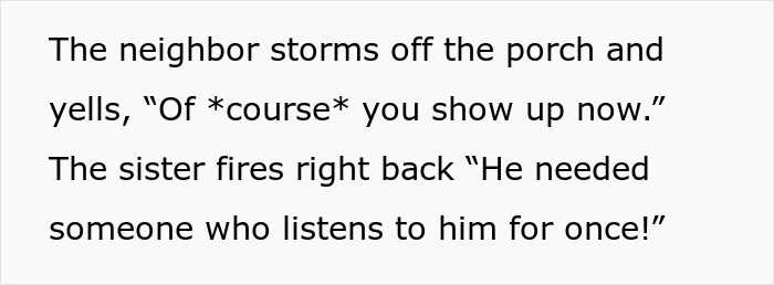 Woman confronts husband cheating with her sister while neighbor witnesses shocking porch argument.