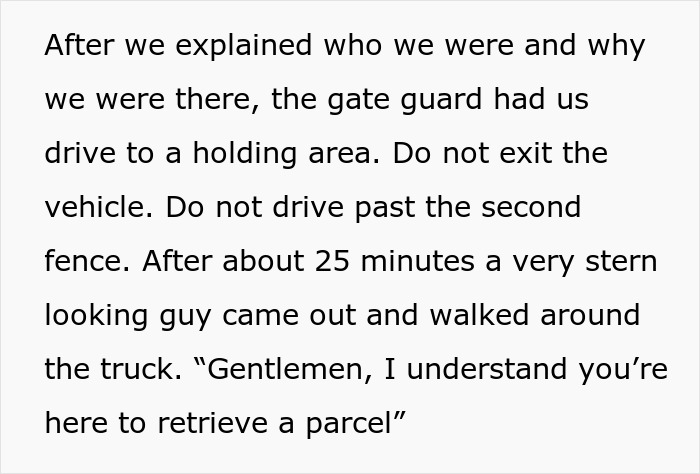 Teens inspecting a large army trailer mistakenly believed to be a portable darkroom won at surplus auction.