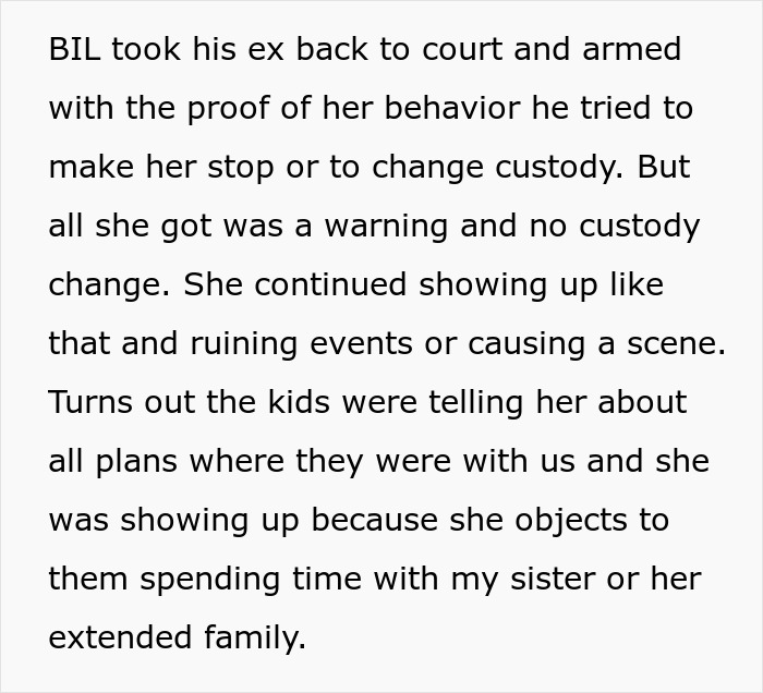 Text describing a man scheduling his wedding to avoid his brother-in-law’s nightmare ex who keeps ruining family events. - 6