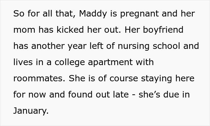 Pregnant daughter moves back home with caring dad as girlfriend lays down ultimatum about living situation.