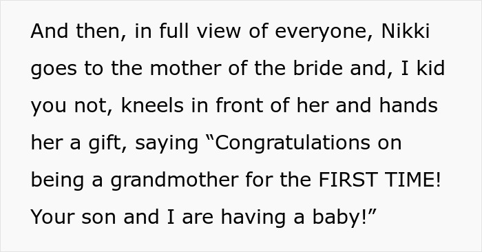 Family treats wedding as a convenient time to celebrate multiple occasions together with gifts and heartfelt moments.