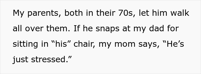 Text excerpt about elderly parents dealing with controlling behavior, highlighting concerns for nephew’s safety and CPS involvement. Text excerpt about elderly parents dealing with controlling behavior, highlighting concerns for nephew’s safety and CPS involvement.