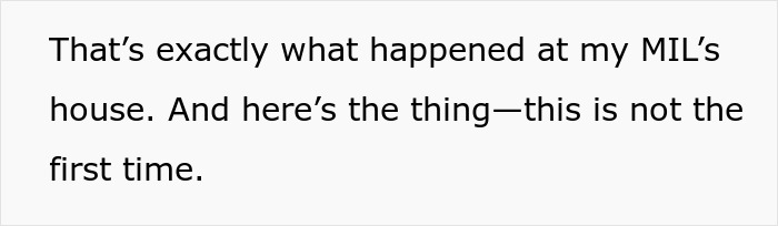 Text excerpt about MIL skipping sewage disaster at home while couple deals with the smelly mess and shoveling.