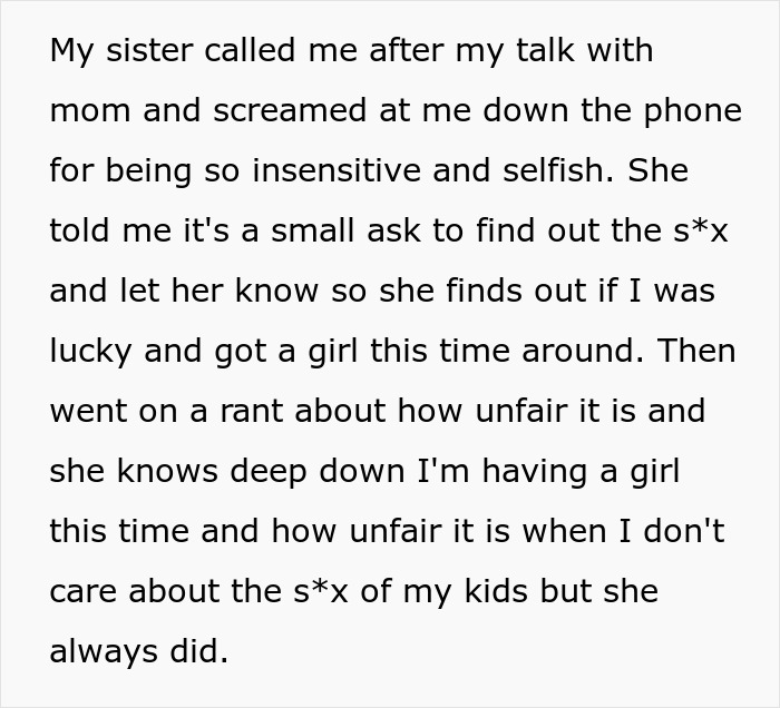 Mom of 6 boys obsessed with knowing if her sister is expecting a girl faces a tense phone confrontation about gender reveal. - 7