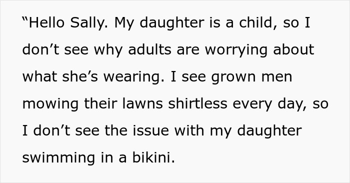 Child wearing bikini in own yard, enjoying outdoor swim with relaxed and carefree attitude on a sunny day.