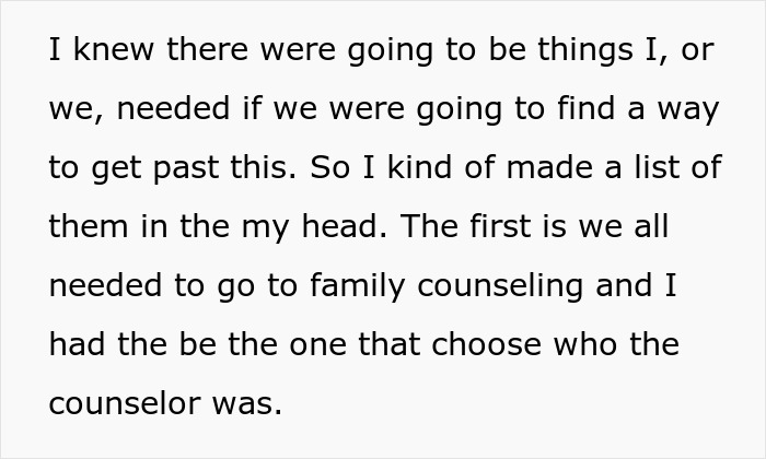 Text about a dad supporting his gay son and the need for family counseling after conflict with wife.