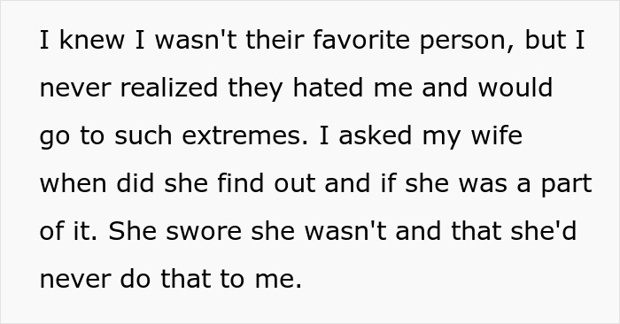 Man learns his wife’s family secretly cyber-bullied him and bans them from seeing his son, feeling betrayed. - 14