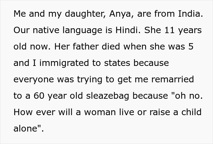 Single mother from India explains her daughter using their native language Hindi and stepdad&rsquo;s idea to punish her.
