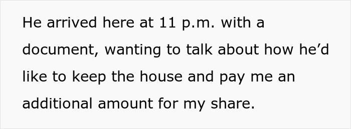 Woman in distress after husband confesses love for his colleague and wants to settle house share late at night