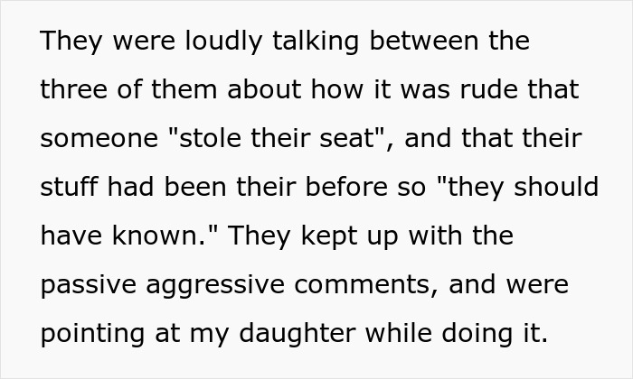 Text describing a girl being bullied over a party seat and how she teaches her bullies a lesson in kindness. Text describing a girl being bullied over a party seat and how she teaches her bullies a lesson in kindness.