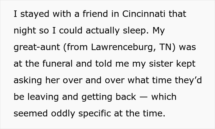 Text excerpt discussing a sister hijacking a road trip and expecting babysitting, focusing on sibling conflict and travel plans. Text excerpt discussing a sister hijacking a road trip and expecting babysitting, focusing on sibling conflict and travel plans.