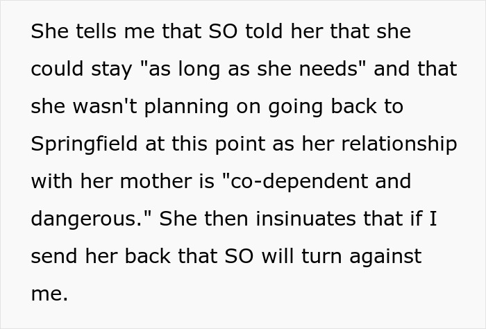 Text excerpt describing a lady trying to frame her sister-in-law and turn her brother against his wife, causing shock to the couple.