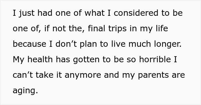 Text excerpt about struggling with health in a genetic condition affecting a pregnant sister and aging parents. Text excerpt about struggling with health in a genetic condition affecting a pregnant sister and aging parents.