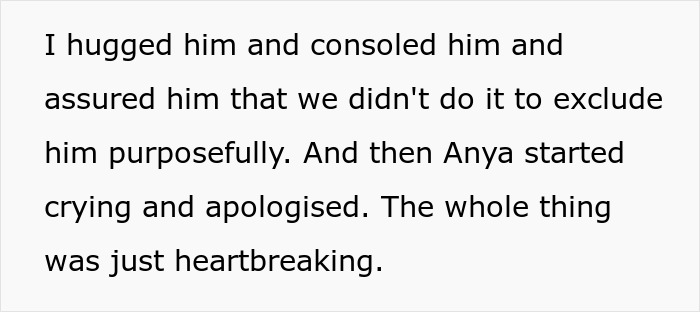 Text excerpt showing a heartbreaking moment as a stepdad suggests punishing kid for using native language.