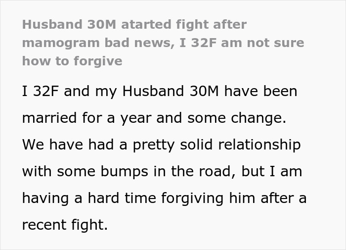 Alt text: Woman shares surgery details while hubby mocks her mispronunciation, leaving her upset and in tears during an argument.