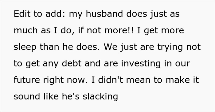 Alt text: Working mom responds to in-laws who think her once-a-week daycare schedule means she has it easy managing job and family. - 14