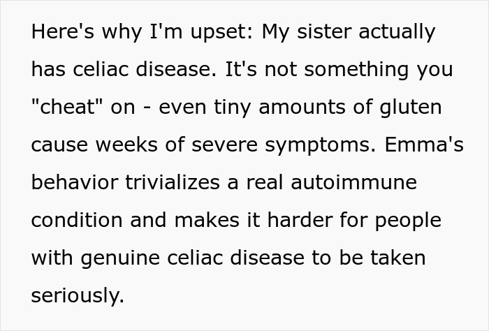 Text excerpt discussing celiac disease and the impact of gluten exposure on people with the condition. Text excerpt discussing celiac disease and the impact of gluten exposure on people with the condition.