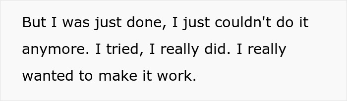 Text excerpt showing a heartfelt message about trying to make a relationship work after conflict with dad standing by gay son.