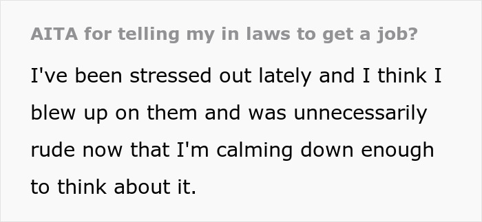 Text post about a stressed working mom snapping at in-laws who think daycare once a week is easy. - 2