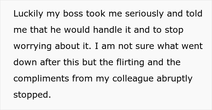 Woman Escalates Situation To Boss After New Guy Flirts And Keeps Calling Her His Work Wife