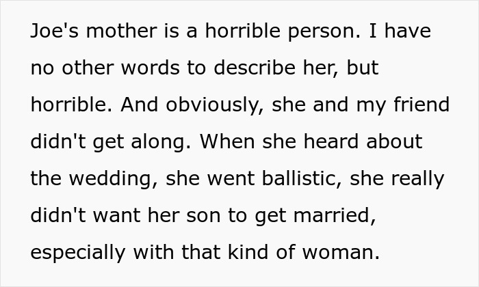 Text excerpt about a difficult mother-in-law trying to ruin a wedding, challenged by two amazing drag queens.