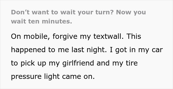 Lady in brand new Lexus skips air pump line and ends up stuck between curbs facing petty justice consequences. - 2