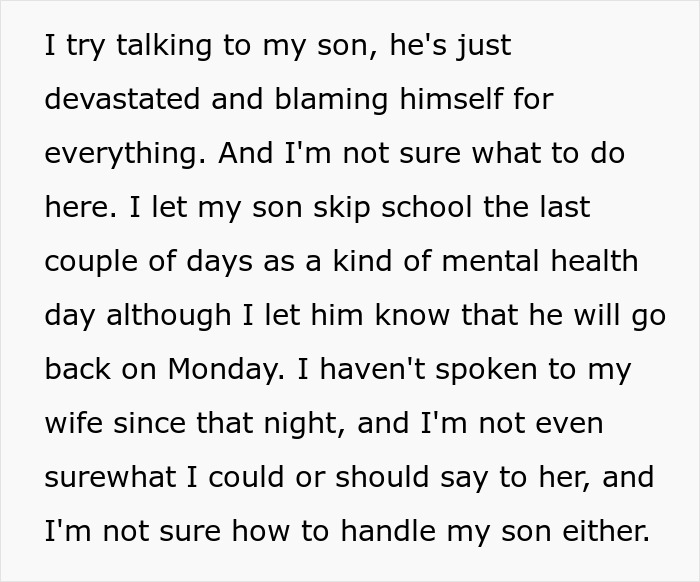 Father supports gay son after family conflict, showing emotional struggle and concern for son's mental health.