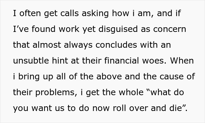 Text about elderly parents expecting daughter support after squandering savings on failed business schemes and financial struggles. Text about elderly parents expecting daughter support after squandering savings on failed business schemes and financial struggles.