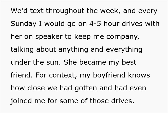 Text excerpt depicting a woman&rsquo;s close bond with her mother and boyfriend revealing his true character.