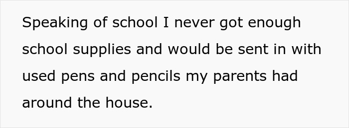 Text about parents neglecting children by not providing enough school supplies, highlighting parental neglect and kids. - 5