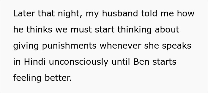 Stepdad suggests punishing kid for speaking native language son can&rsquo;t understand, causing mom to feel horrified.