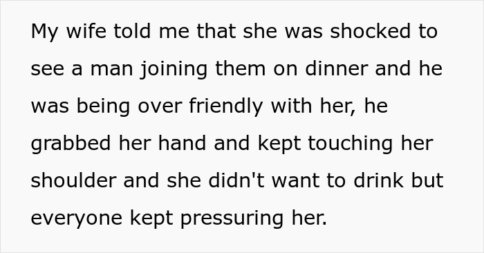 Text describing a friend’s wife getting drunk and pressured into a hookup by another man during dinner. Text describing a friend’s wife getting drunk and pressured into a hookup by another man during dinner.
