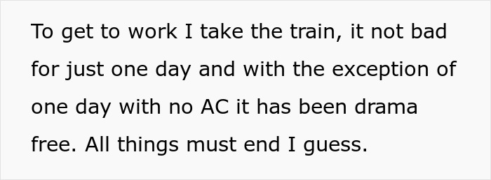 Man stands up to train bully who gets angry after not getting his way on a crowded commuter train.