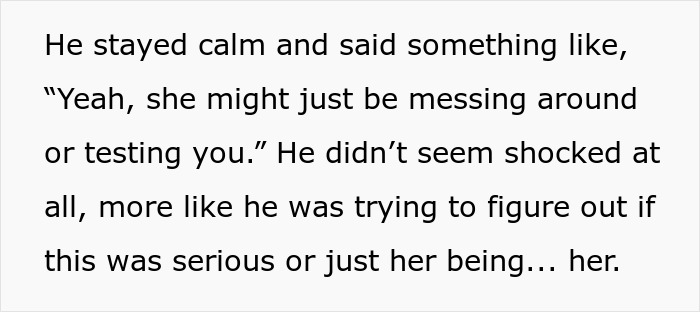 Alt text: Girlfriend confused and livid after boyfriend&rsquo;s sister hits on her and claims it was a test of loyalty.