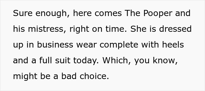 Text describing a petty revenge involving a man and an entitled dog owner&rsquo;s behavior in a humorous context.