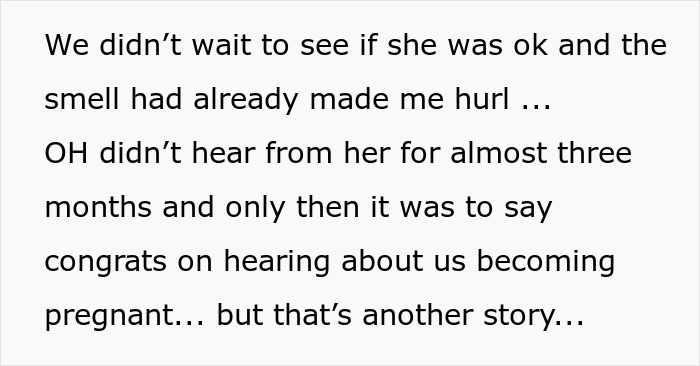 Excerpt of a personal story involving a mil-try-poison-woman and the reaction to a troubling smell.