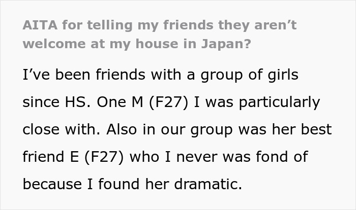 Screenshot of a Reddit post discussing a woman telling friends she is not a hotel after they exclude her from trips. Screenshot of a Reddit post discussing a woman telling friends she is not a hotel after they exclude her from trips.