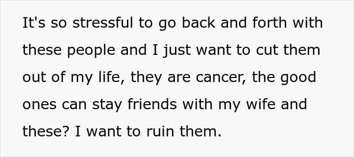 Text expressing frustration about toxic relationships and desire to ruin friend-wife drunk hookup with another man. Text expressing frustration about toxic relationships and desire to ruin friend-wife drunk hookup with another man.