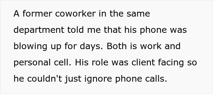 Text excerpt about a grieving employee&rsquo;s difficult work situation with boss causing issues and facing karma consequences.