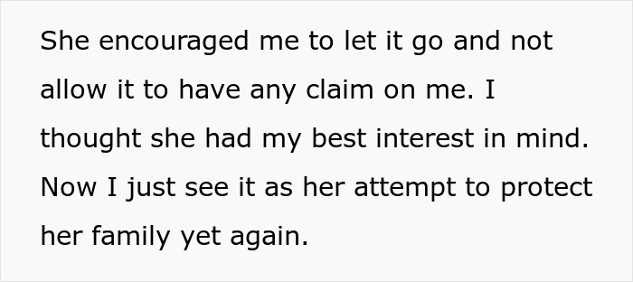 Text excerpt from article about a man learning his wife’s family secretly cyber-bullied him and banning them from seeing his son. - 24