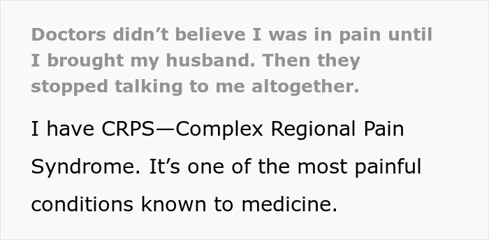 Alt text: Woman&rsquo;s chronic pain dismissed by doctors until her husband advocates, highlighting struggles with complex regional pain syndrome.