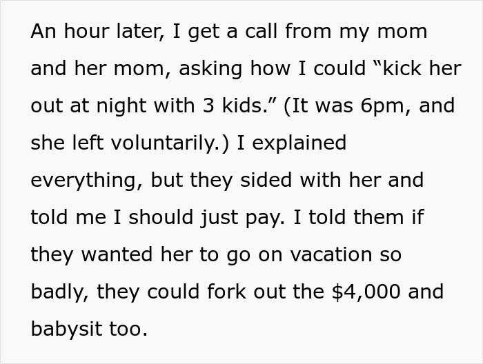 Cousin Tells Woman To Cover $4,000 Family Vacation, Labels Her Selfish When She Refuses Cousin Tells Woman To Cover $4,000 Family Vacation, Labels Her Selfish When She Refuses