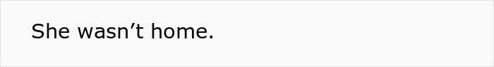 Empty indoor area with text overlay stating she wasn&rsquo;t home, highlighting MIL skips sewage disaster for salon appointment.