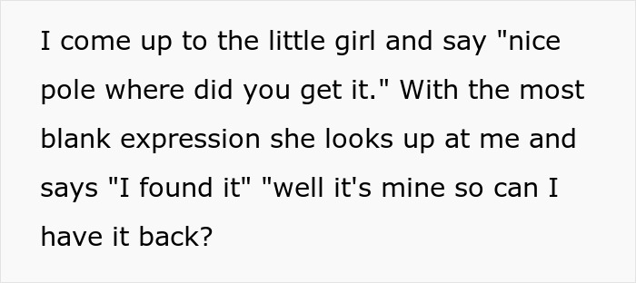 Young girl holding a fishing pole with a blank expression, seeming to steal the break fishing pole outdoors.