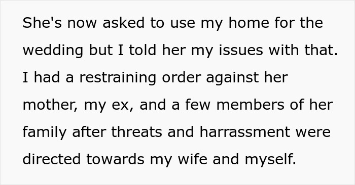 Man refusing to let daughter get married in his yard leads to strained and ruined relationship with her.