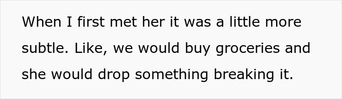 Man frustrated at clumsy girlfriend who keeps accidentally breaking and destroying his belongings.