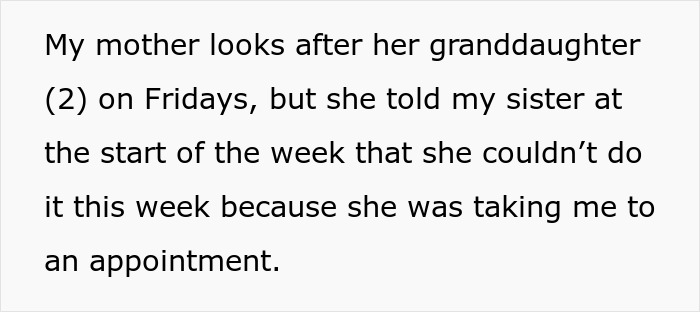 Man taking his 2-year-old niece to a doctor appointment after sister fails to get a babysitter.