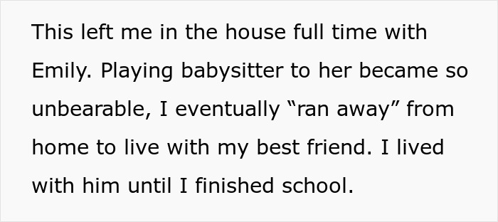 Person telling half-sister they ran away from home, explaining reasons and sparking family fallout and emotional conflict. Person telling half-sister they ran away from home, explaining reasons and sparking family fallout and emotional conflict.