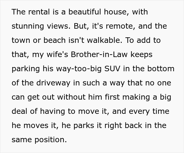 Text describing a husband&rsquo;s frustration during a trip, revealing years of resentment unleashed by his wife.